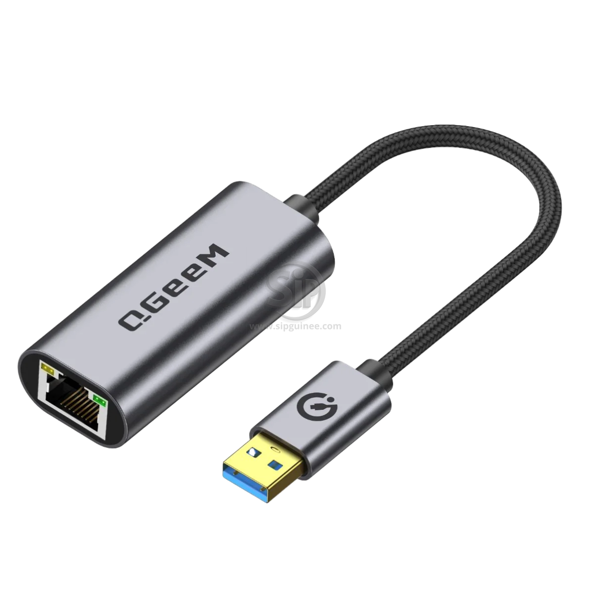 Adaptateur Réseau QGeeM USB-A 3.0 vers RJ45 | Connexion Ethernet Gigabit pour PC et laptop